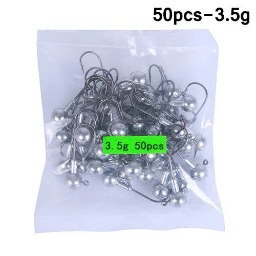 Goture 50pcs Lead Jig Head Fishing Hooks - Fish & Cheaps | Fishing & Outdoor Gear