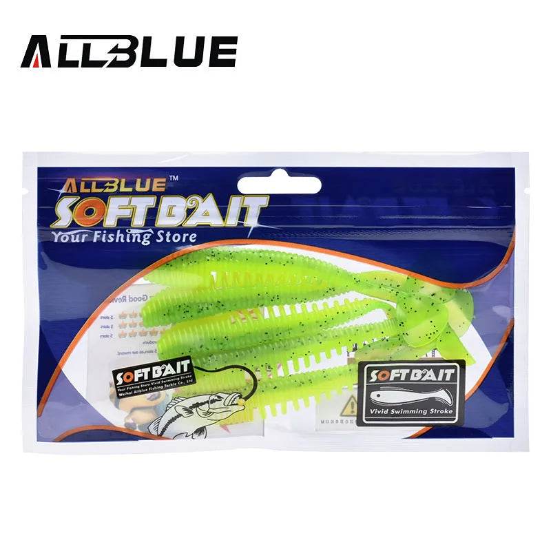 ALLBLUE Silicone Shad Worm Lure Set - Fish & Cheaps | Fishing & Outdoor Gear