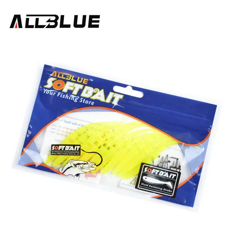 ALLBLUE 80mm Soft Bait Worm – 10pcs Silicone Lure Set - Fish & Cheaps | Fishing & Outdoor Gear