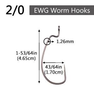 Bassdash EWG & Baitholder Hook Set – 60 Piece - Fish & Cheaps | Fishing & Outdoor Gear