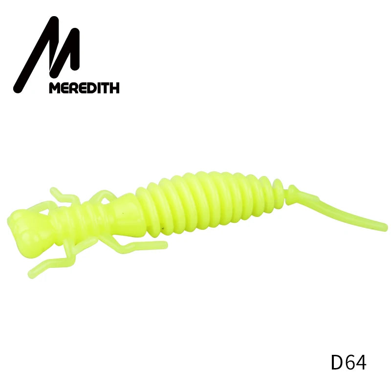 MEREDITH 10pcs Larva Soft Plastic Fishing Lures