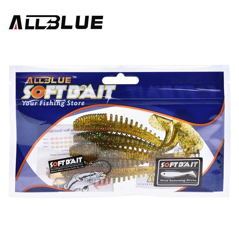 ALLBLUE Silicone Shad Worm Lure Set - Fish & Cheaps | Fishing & Outdoor Gear