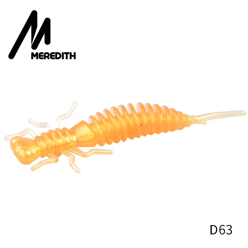 MEREDITH 10pcs Larva Soft Plastic Fishing Lures