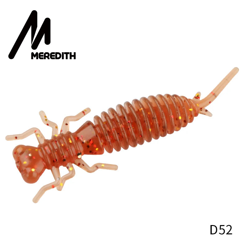 MEREDITH 10pcs Larva Soft Plastic Fishing Lures