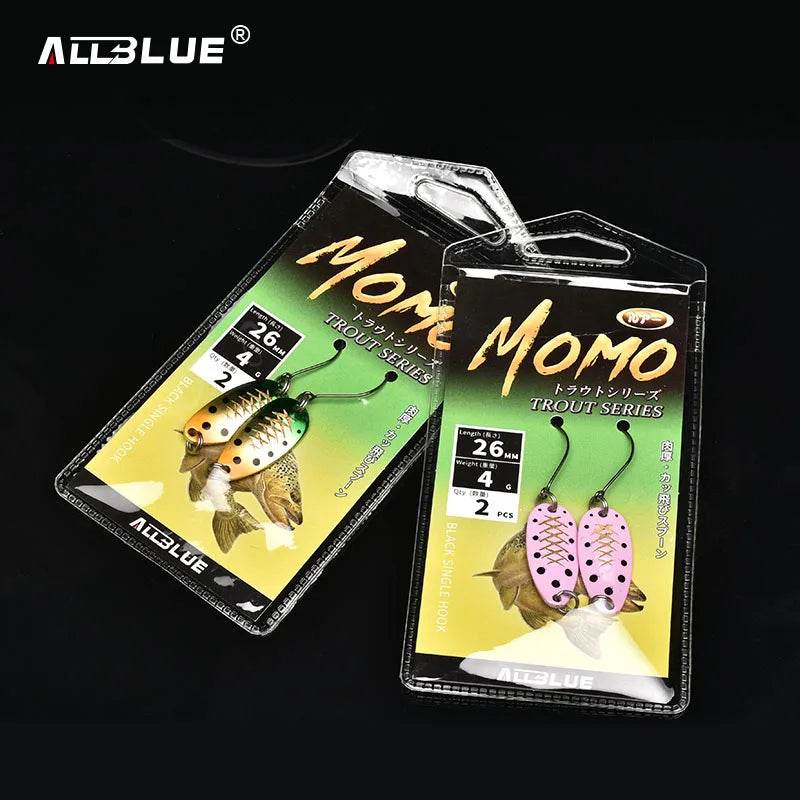 ALLBLUE MOMO 4g Trout Spoon Lure – 2 Pack - Fish & Cheaps | Fishing & Outdoor Gear