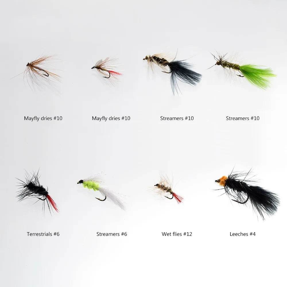 Bassdash 64-Piece Assorted Fly Fishing Kit - Fish & Cheaps | Fishing & Outdoor Gear