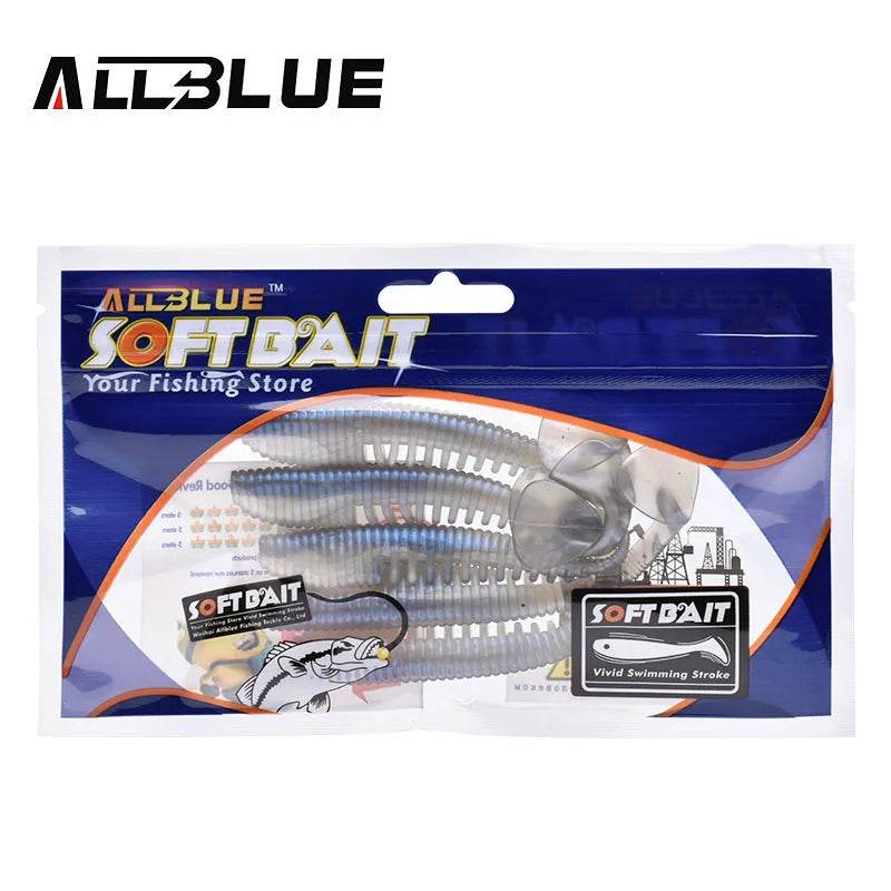 ALLBLUE Silicone Shad Worm Lure Set - Fish & Cheaps | Fishing & Outdoor Gear