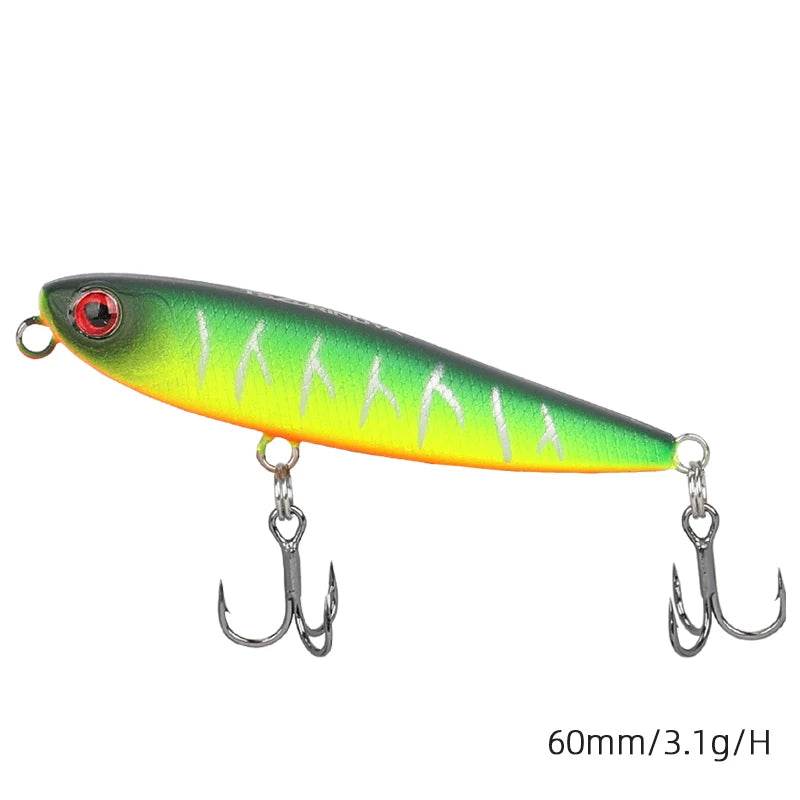 TSURINOYA Floating Pencil 60F – Walk-the-Dog Topwater Lure - Fish & Cheaps | Fishing & Outdoor Gear