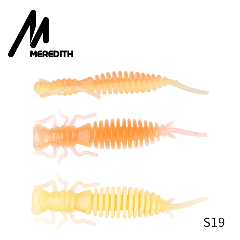 MEREDITH 10pcs Larva Soft Plastic Fishing Lures