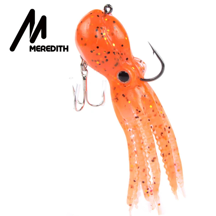 MEREDITH Built-in Counterweight Fishing Lure 23g 9cm – Soft Octopus Artificial Silicone Bait | Lure