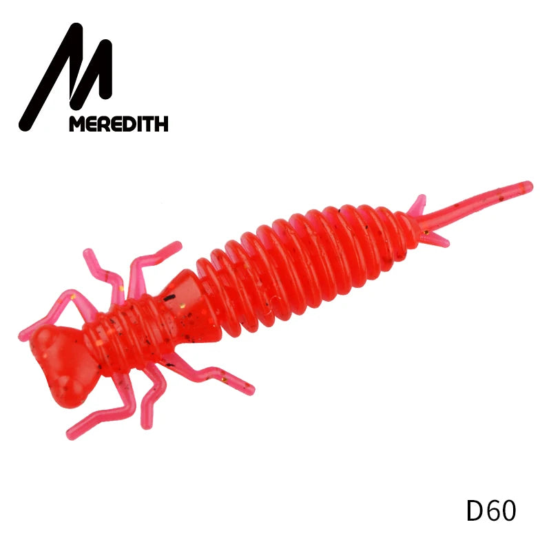 MEREDITH 10pcs Larva Soft Plastic Fishing Lures