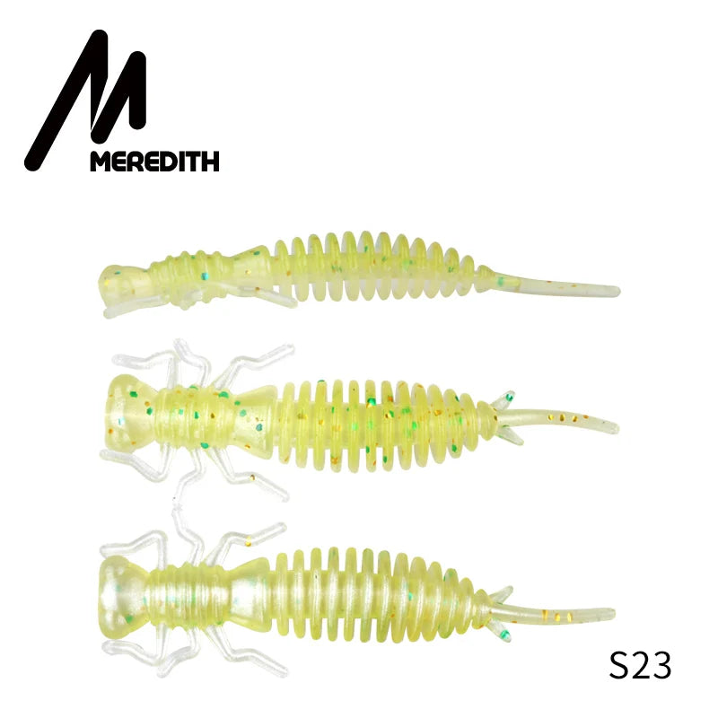 MEREDITH 10pcs Larva Soft Plastic Fishing Lures