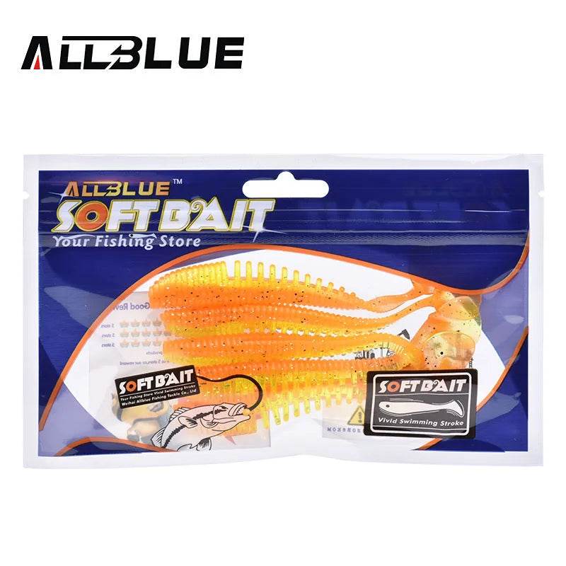 ALLBLUE Silicone Shad Worm Lure Set - Fish & Cheaps | Fishing & Outdoor Gear