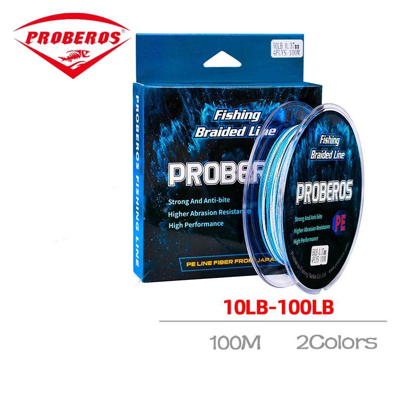 PROBEROS 4-Strand 100m Braided Fishing Line - Fish & Cheaps | Fishing & Outdoor Gear