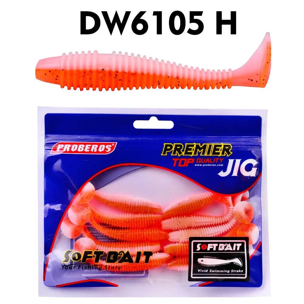 PROBEROS Softbait Paddle Tail Lures – 10pcs - Fish & Cheaps | Fishing & Outdoor Gear