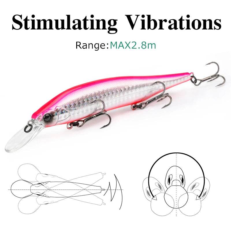 TSURINOYA 115SP Suspending Minnow Lure - Fish & Cheaps | Fishing & Outdoor Gear