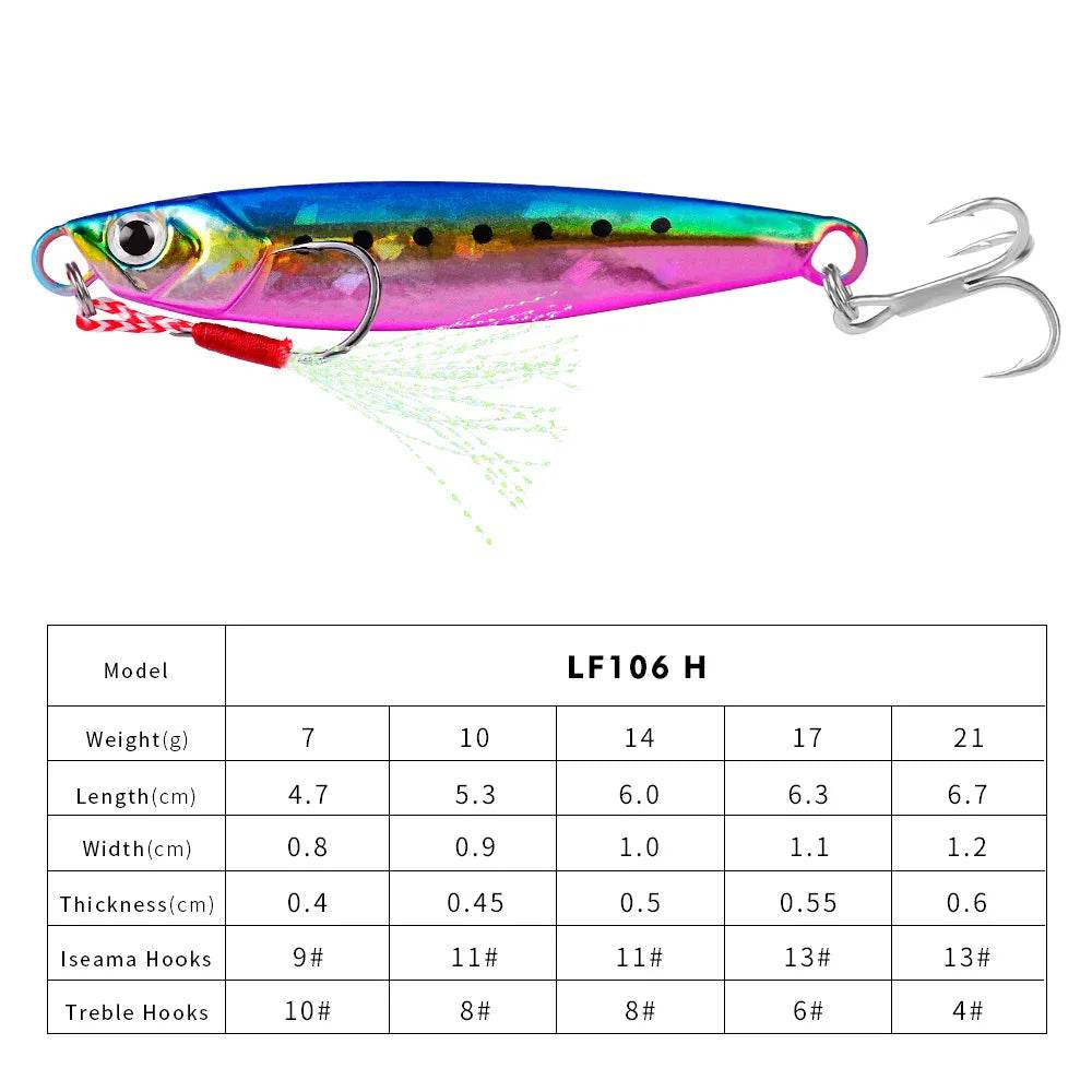 PROBEROS Hot Metal Jig – Slow Sea Boat Sinking Lure - Fish & Cheaps | Fishing & Outdoor Gear