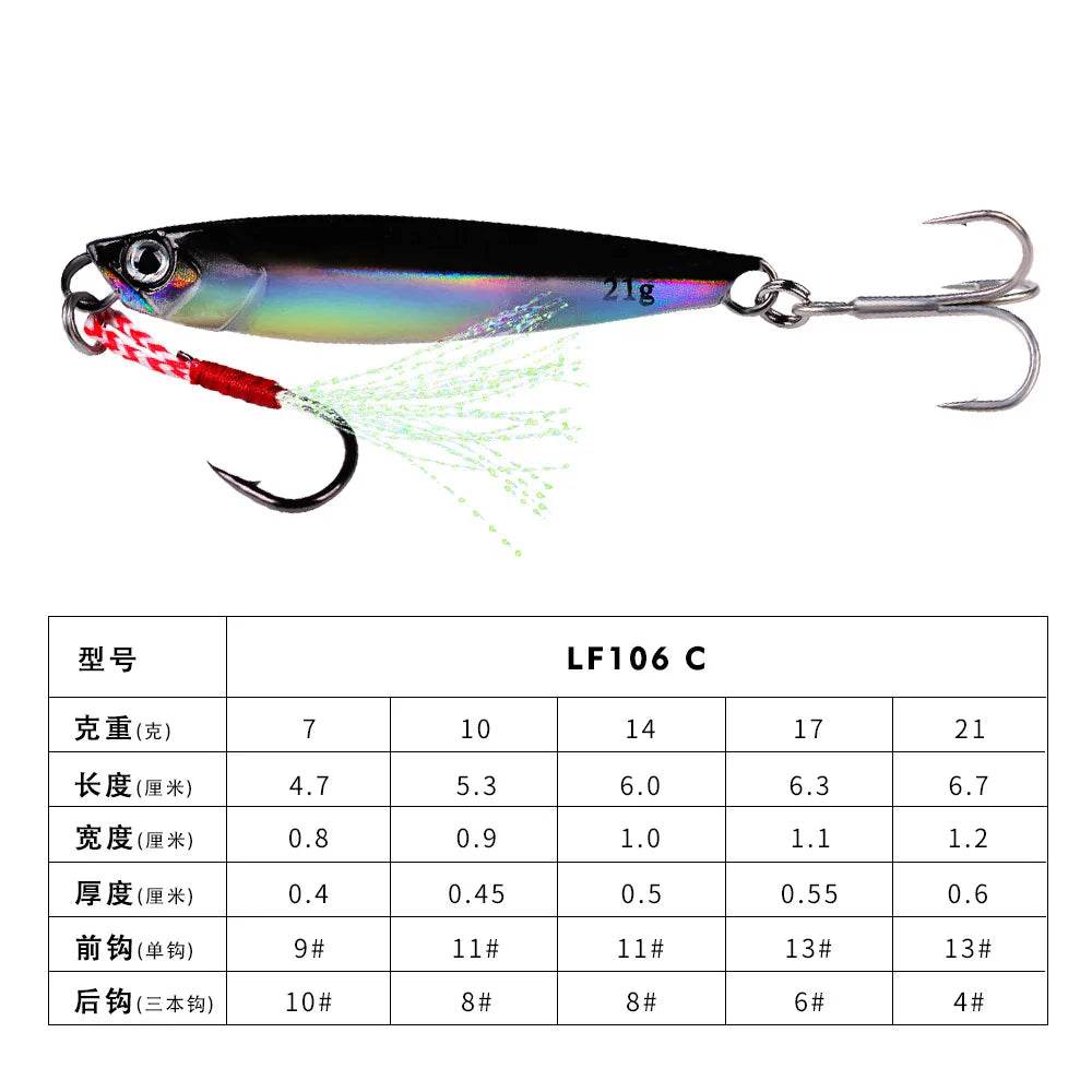 PROBEROS Hot Metal Jig – Slow Sea Boat Sinking Lure - Fish & Cheaps | Fishing & Outdoor Gear