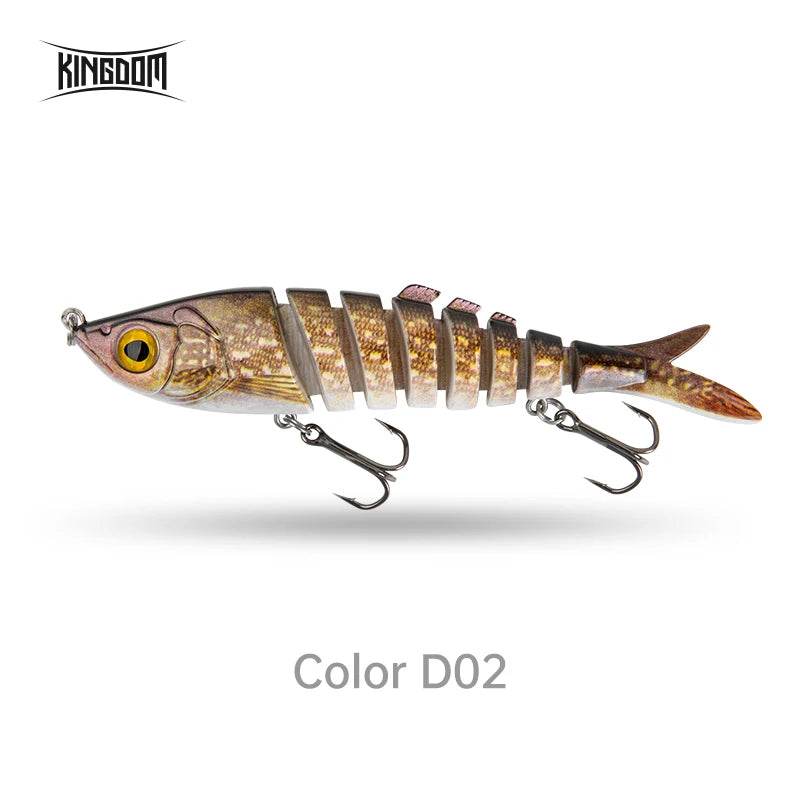 Kingdom Barbecue-L Multi Jointed Fishing Lure - Fish & Cheaps | Fishing & Outdoor Gear
