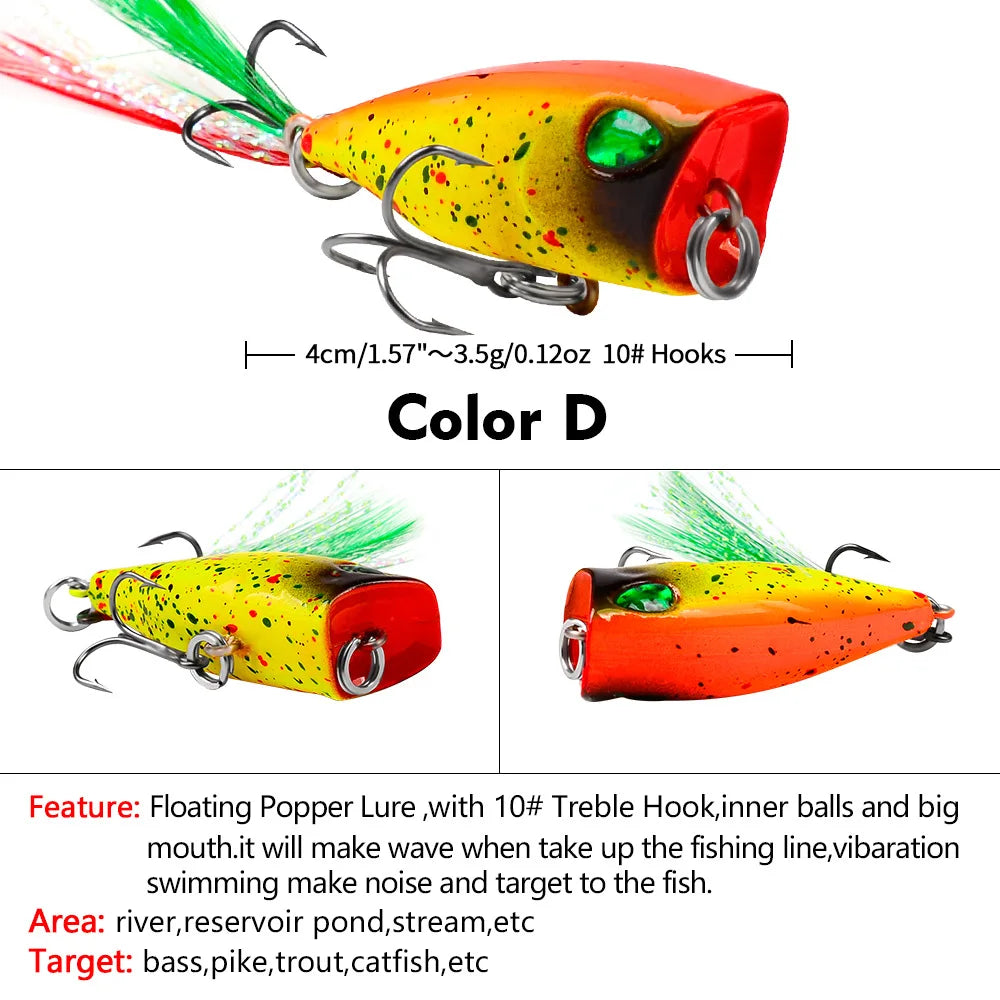 Mini Popper 4.3cm Topwater Lure