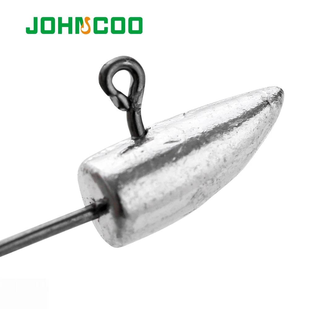 JOHNCOO Mini Jig Head Hooks – 20pcs Barbed - Fish & Cheaps | Fishing & Outdoor Gear