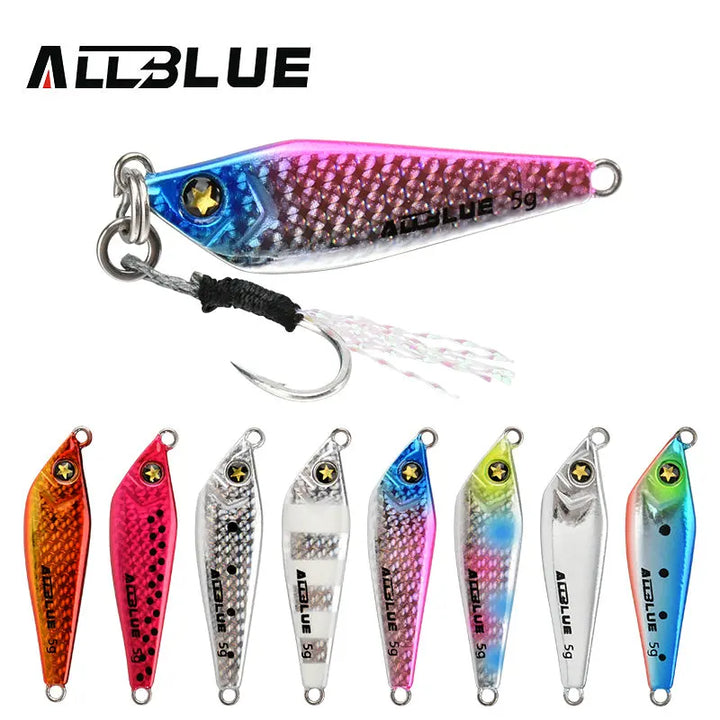 ALLBLUE ROCK 5G 7G Micro Metal Jig – Shore Casting Jigging Spoon (Saltwater Fishing Lure)