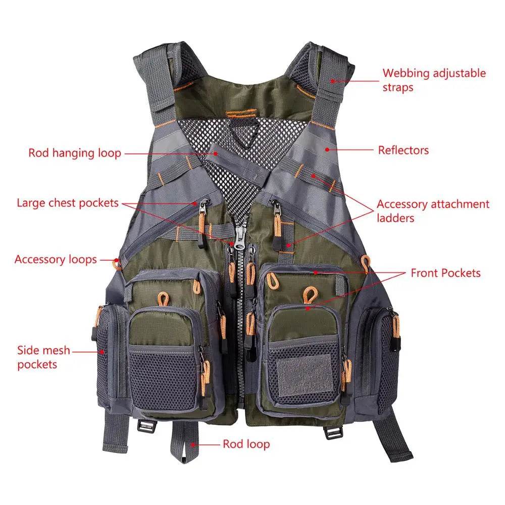 Bassdash Breathable Fishing Vest - Fish & Cheaps | Fishing & Outdoor Gear