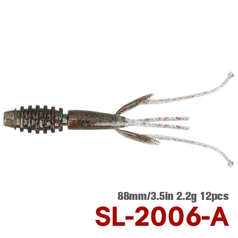 TSURINOYA 88mm Shrimp Soft Lure – Natural Action Bait - Fish & Cheaps | Fishing & Outdoor Gear