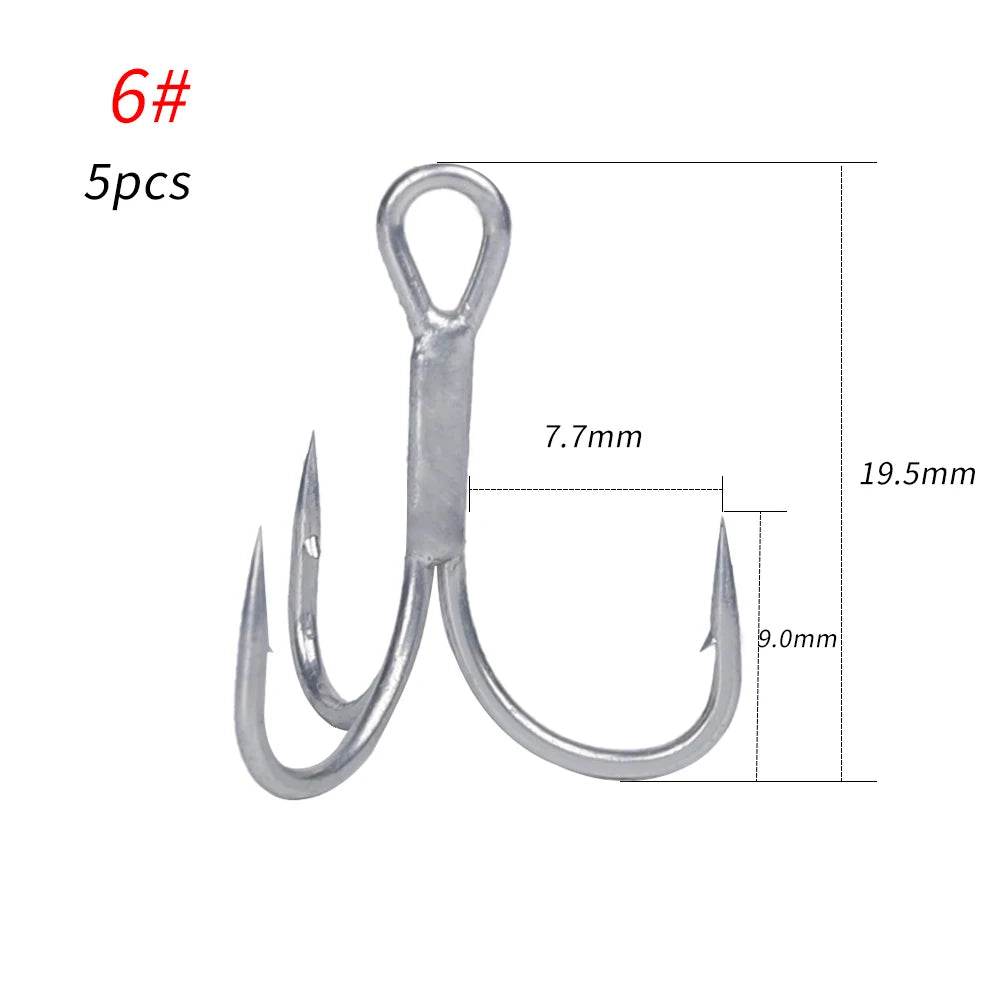 Noeby High Carbon Steel Treble Hooks - Fish & Cheaps | Fishing & Outdoor Gear