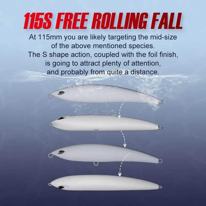 NOEBY Pencil Sinking Stickbait – 115mm, 54g - Fish & Cheaps | Fishing & Outdoor Gear