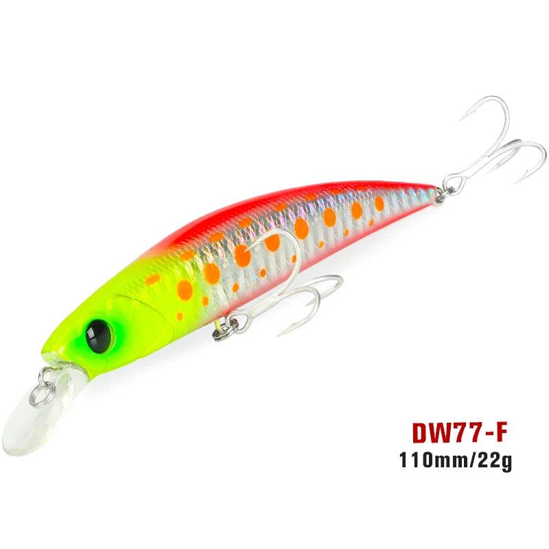 TSURINOYA 110S Long Casting Sinking Minnow - Fish & Cheaps | Fishing & Outdoor Gear