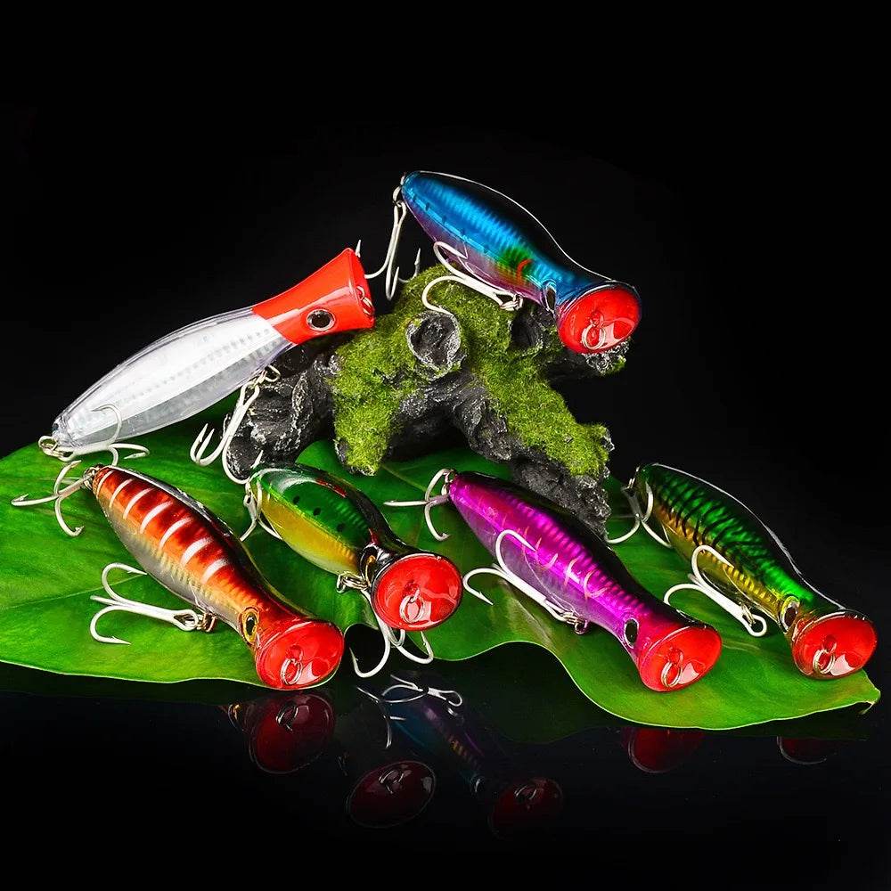 PROBEROS Popper Fishing Lure – 13cm 43g Topwater - Fish & Cheaps | Fishing & Outdoor Gear