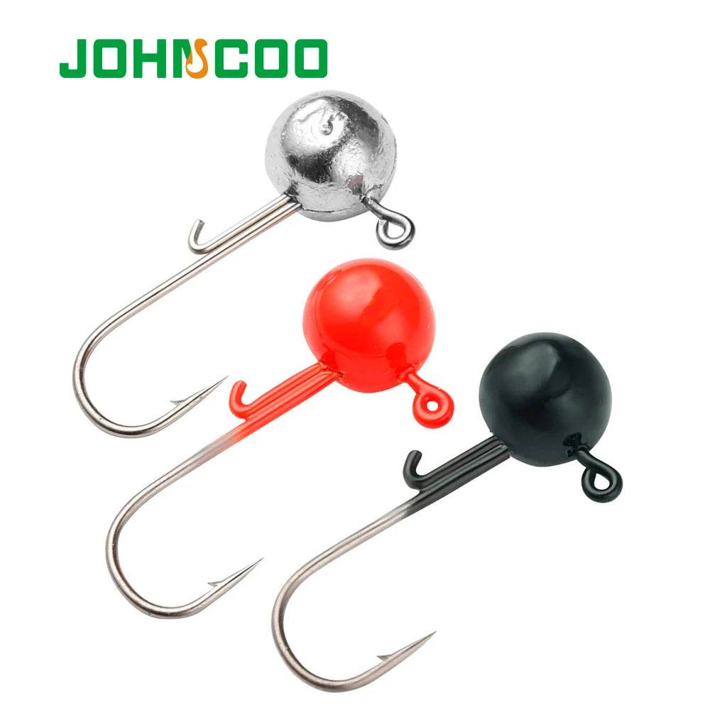JOHNCOO Ball Jig Heads – 6pcs Precision Pack - Fish & Cheaps | Fishing & Outdoor Gear