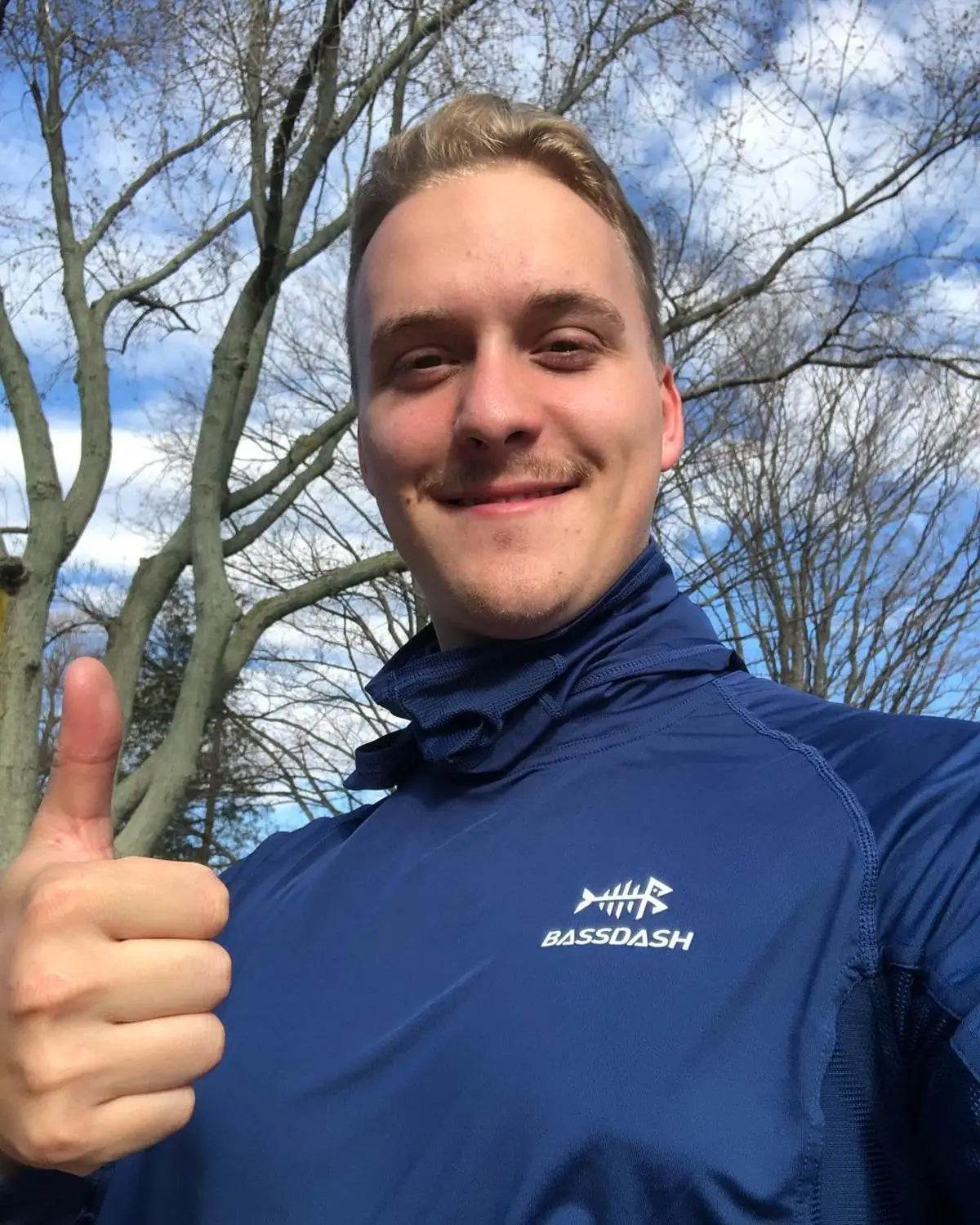 Bassdash UPF 50+ Fishing Shirt with Mask Hoodie - Fish & Cheaps | Fishing & Outdoor Gear