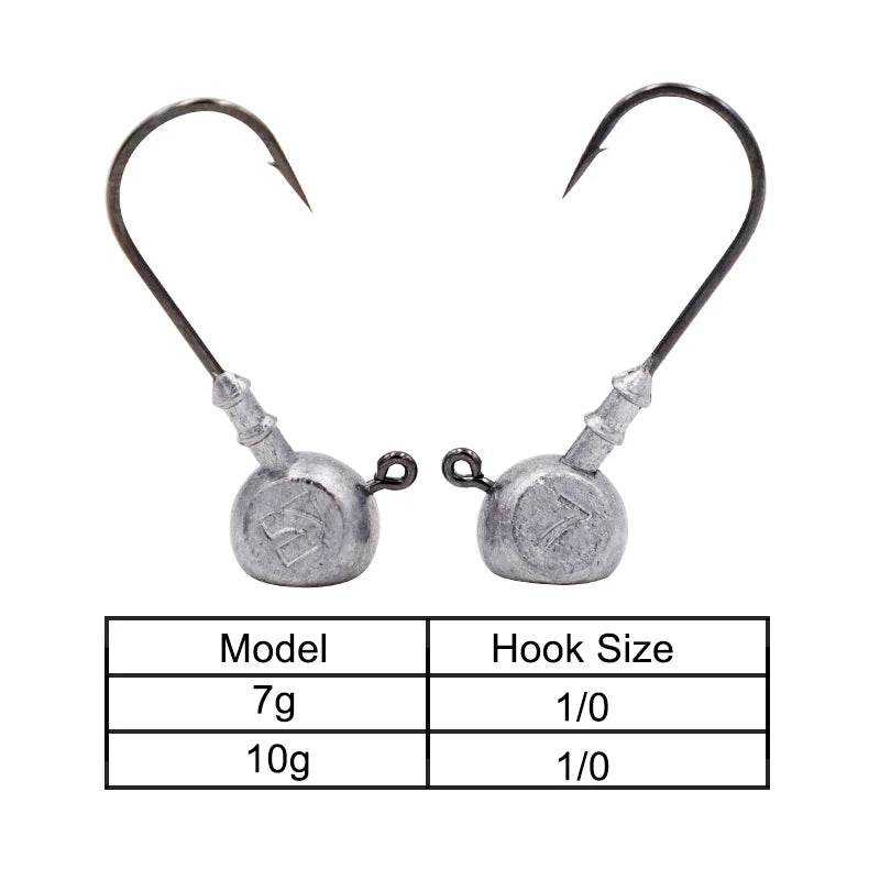 Noeby Lead Jig Head Fishing Hooks - Fish & Cheaps | Fishing & Outdoor Gear