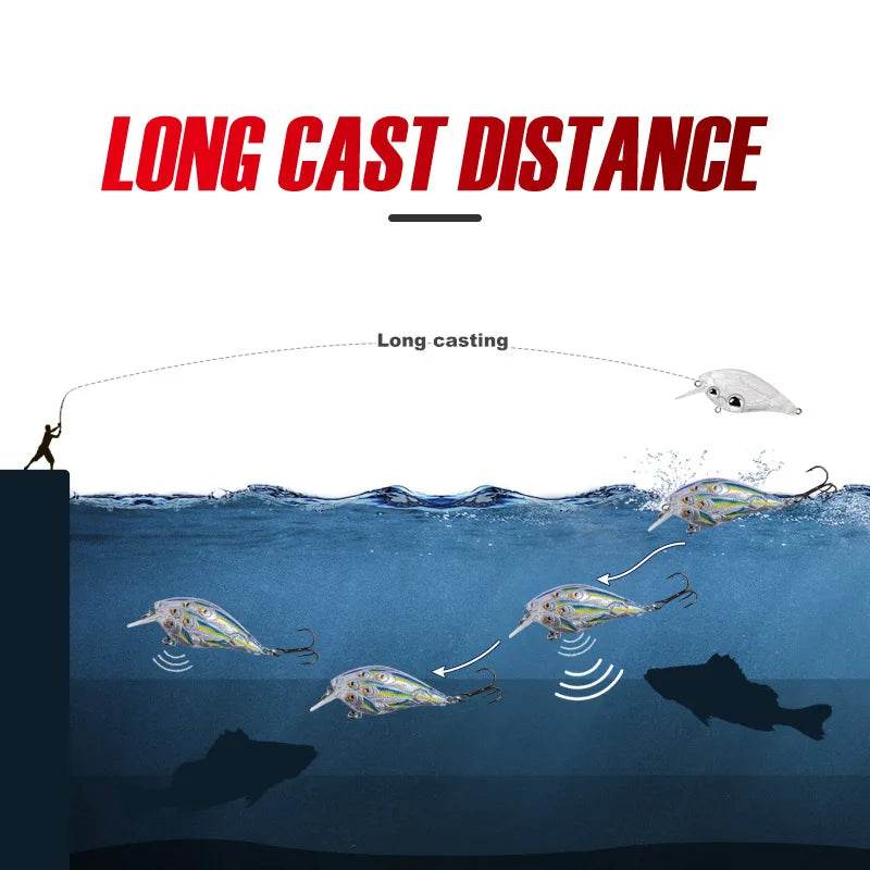 NOEBY 60mm Crankbait Wobbler - Fish & Cheaps | Fishing & Outdoor Gear