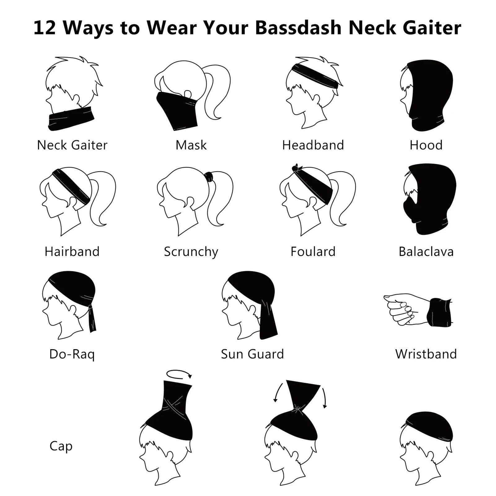 Bassdash UPF 50 Neck Gaiter: Breathable Sun Cooling Mask - Fish & Cheaps | Fishing & Outdoor Gear