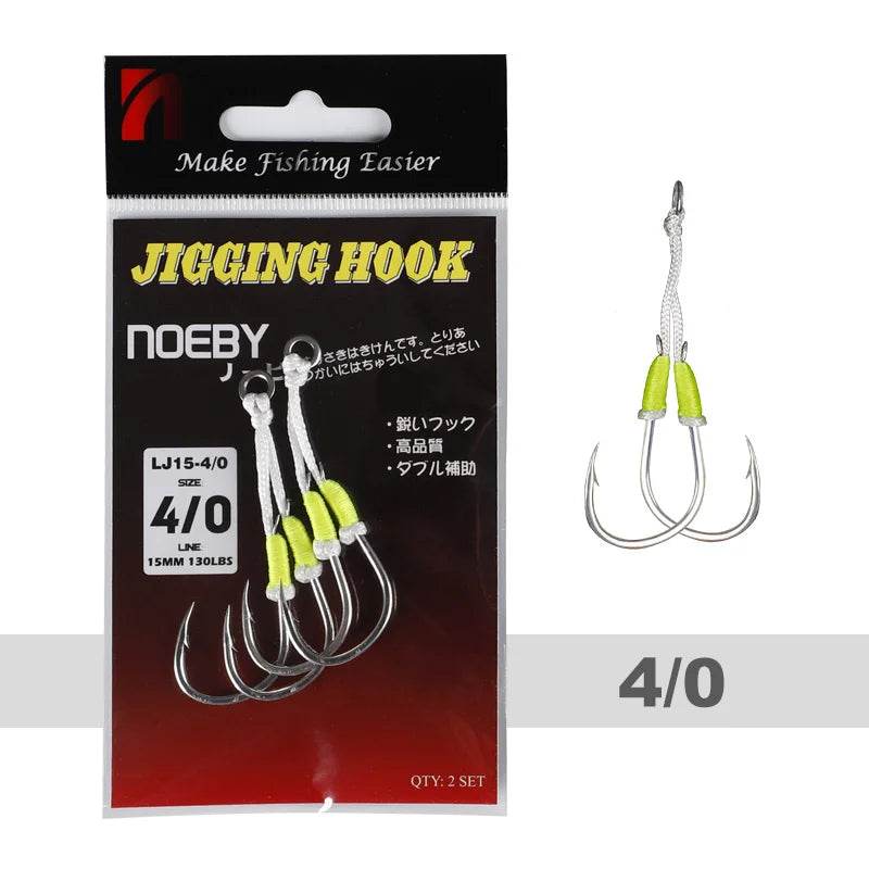 Noeby Twin Assist Hook – Precision for Slow Jigging - Fish & Cheaps | Fishing & Outdoor Gear