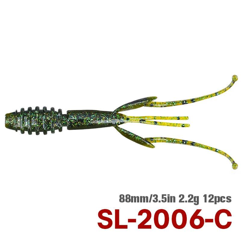 TSURINOYA 88mm Shrimp Soft Lure – Natural Action Bait - Fish & Cheaps | Fishing & Outdoor Gear