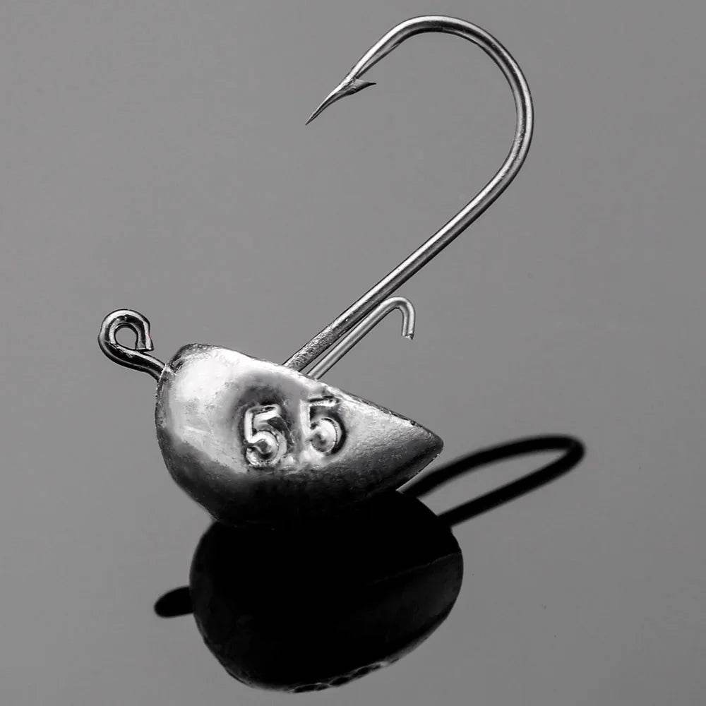 JOHNCOO Jig Head Jig Hooks – 10pcs Set - Fish & Cheaps | Fishing & Outdoor Gear