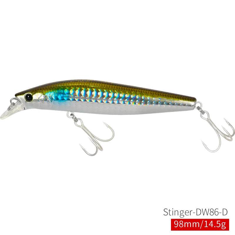 TSURINOYA 98SP Suspending Minnow – Ultra Long Casting Lure - Fish & Cheaps | Fishing & Outdoor Gear
