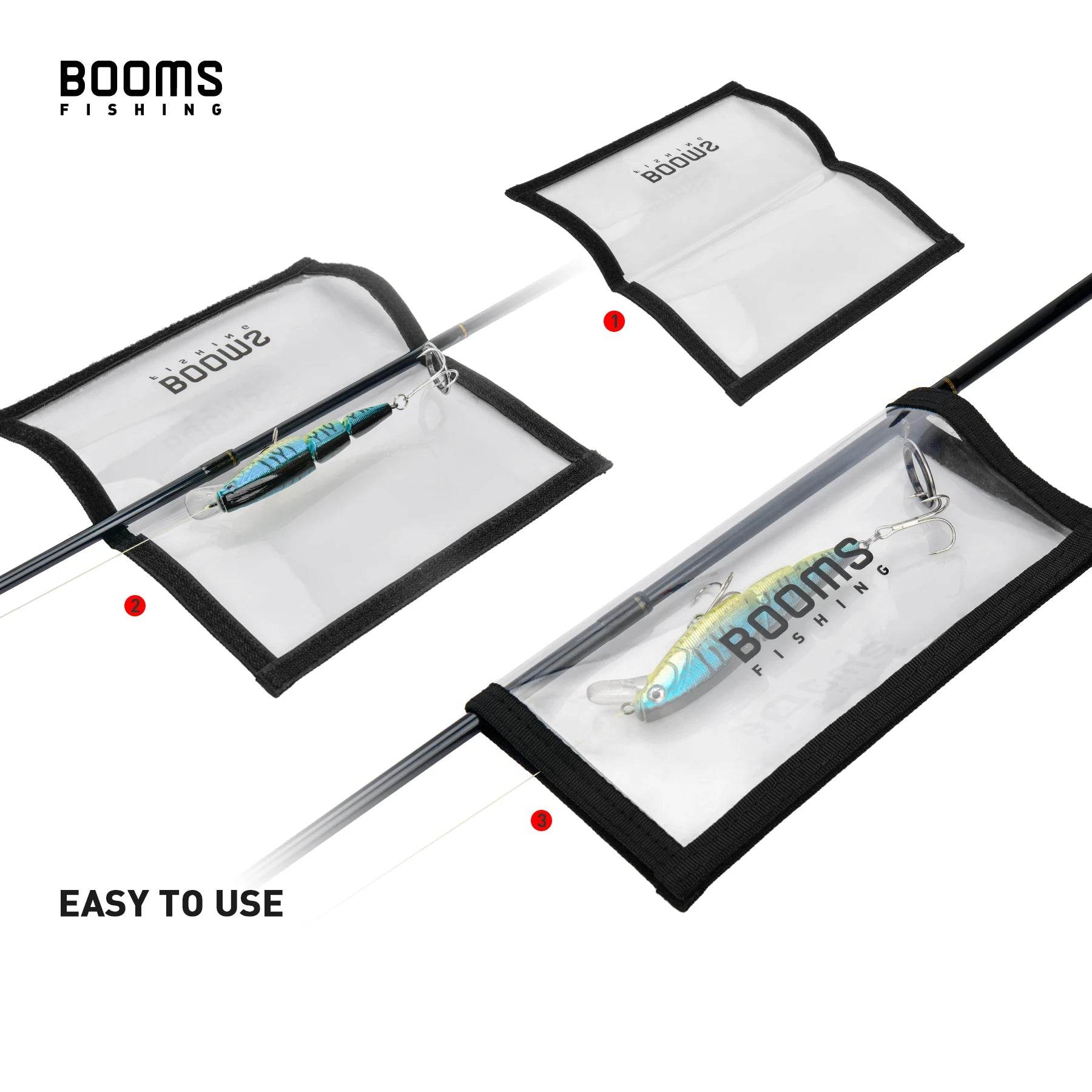 Booms Fishing LW1 Clear View Lure Hook Wraps - Fish & Cheaps | Fishing & Outdoor Gear