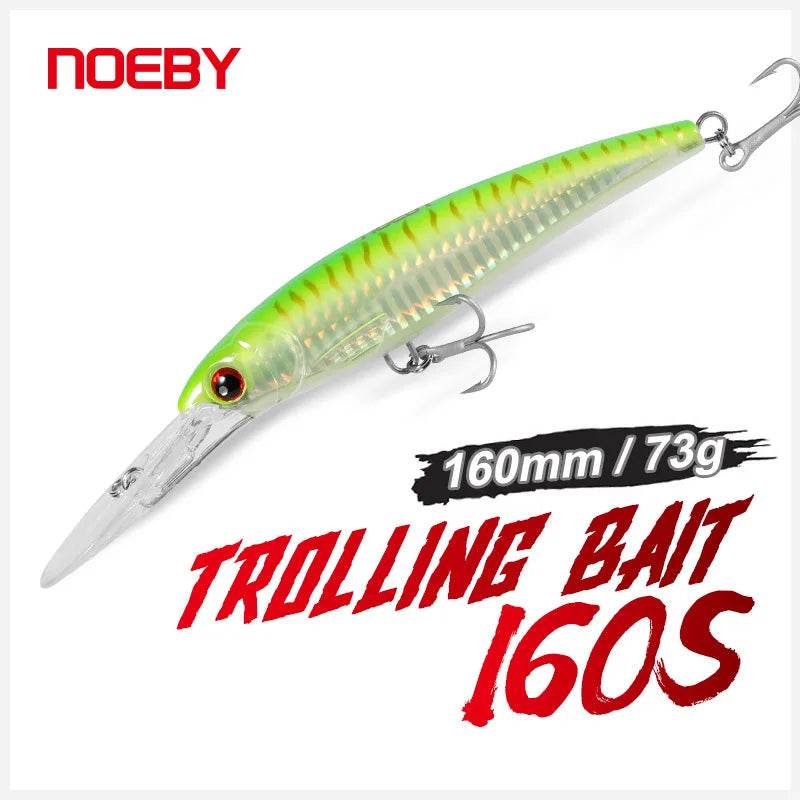 NOEBY Trolling Minnow 160mm – Deep Diver Slow Sinking Lure - Fish & Cheaps | Fishing & Outdoor Gear