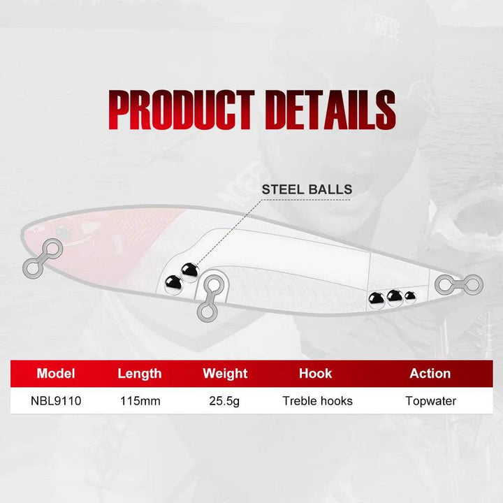 Noeby Walker 115mm Floating Wobbler - Fish & Cheaps | Fishing & Outdoor Gear