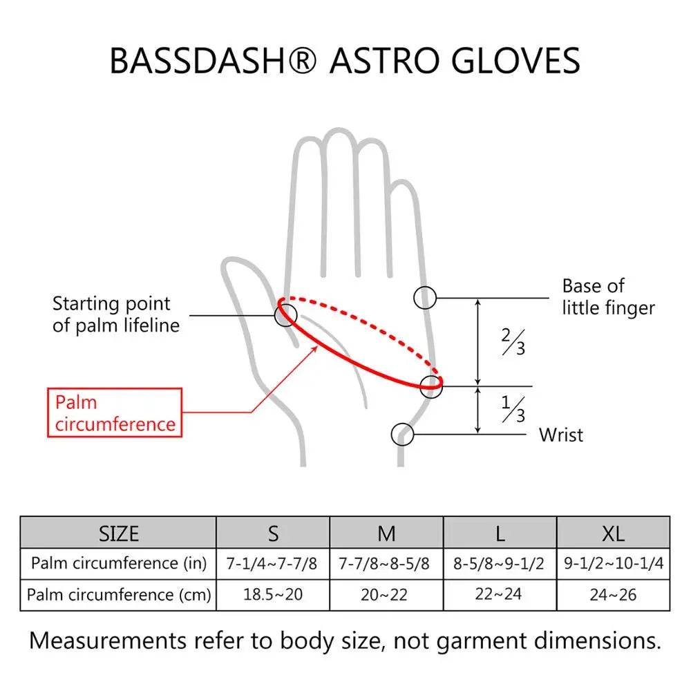 Bassdash Astro Heavy-Duty Sure Grip Fingerless Gloves - Fish & Cheaps | Fishing & Outdoor Gear