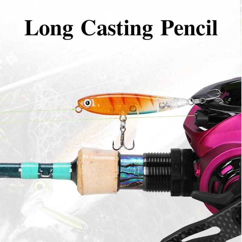TSURINOYA Floating Pencil 60F – Walk-the-Dog Topwater Lure - Fish & Cheaps | Fishing & Outdoor Gear