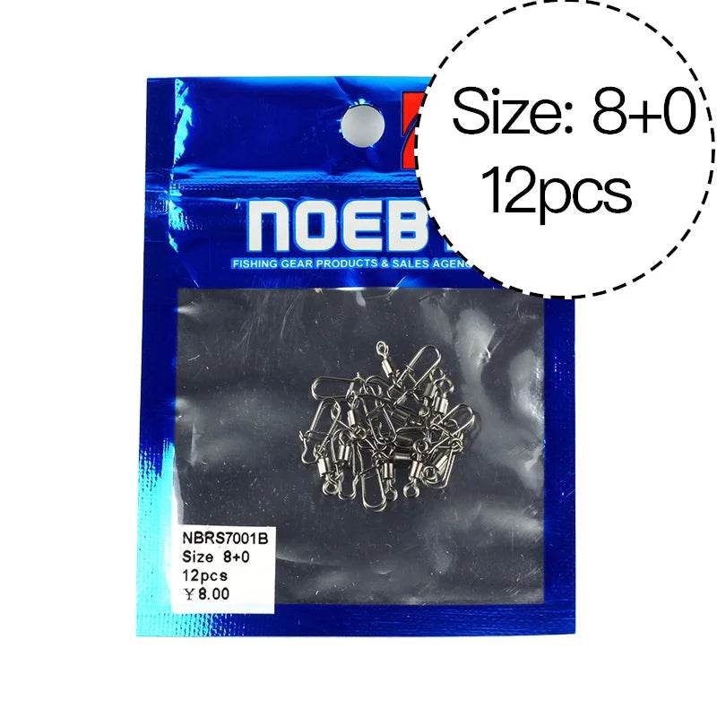 NOEBY High-Carbon Swivel Snap Connectors - Fish & Cheaps | Fishing & Outdoor Gear