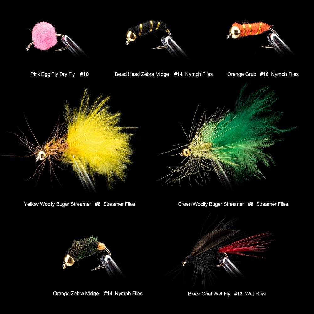 Goture 100pcs Fly Fishing Lure Kit – Complete Trout & Pike Set - Fish & Cheaps | Fishing & Outdoor Gear