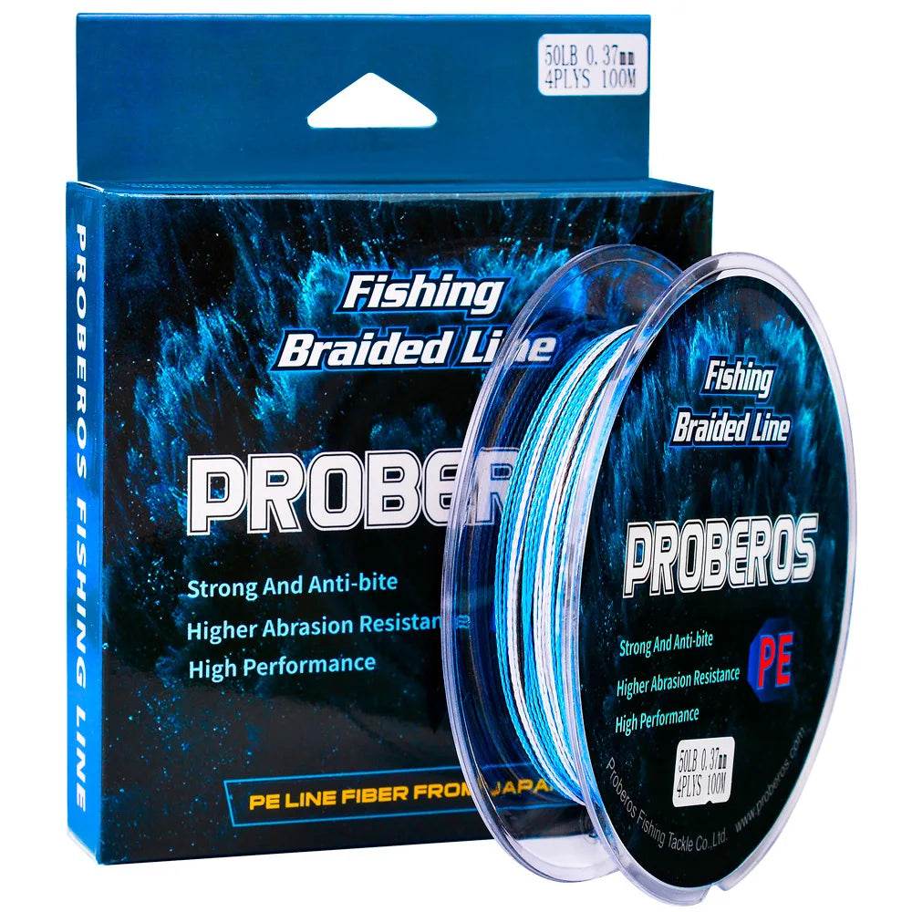 PROBEROS 4-Strand 100m Braided Fishing Line - Fish & Cheaps | Fishing & Outdoor Gear