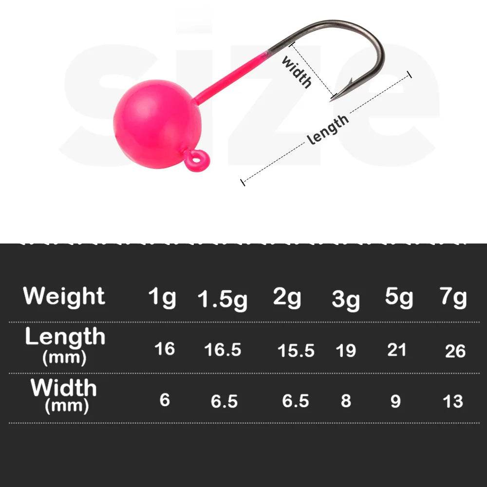 JOHNCOO UL Jig Head Hooks – 10pcs - Fish & Cheaps | Fishing & Outdoor Gear